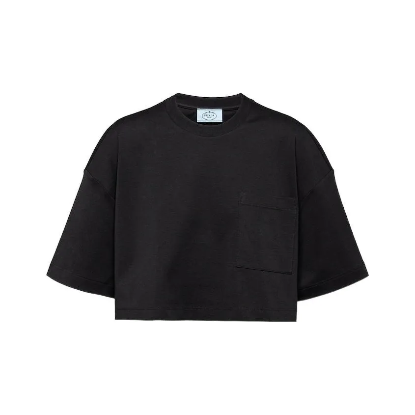 PRADA Черный Женский Короткий Топ