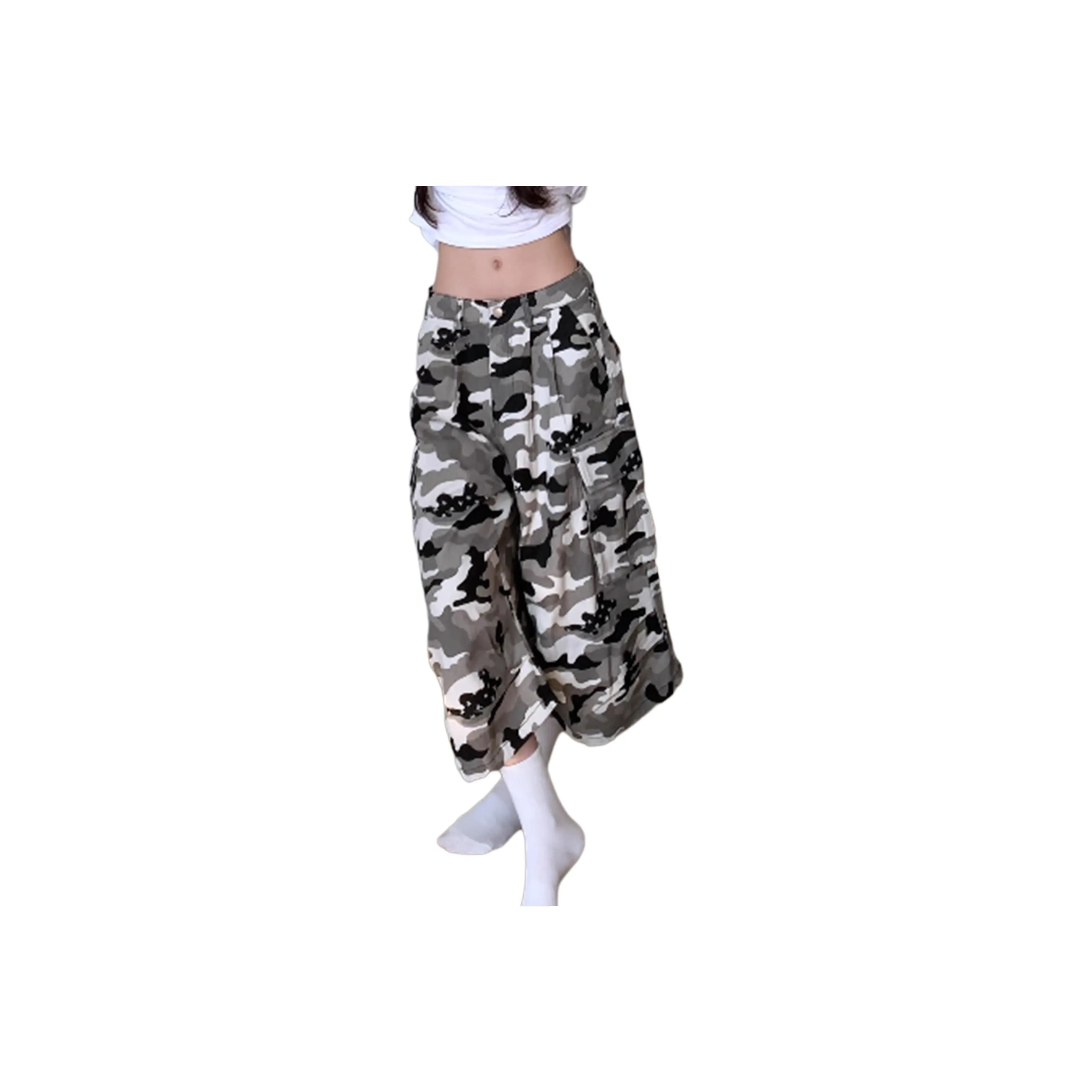 Weles Denim Shorts Unisex Camouflage