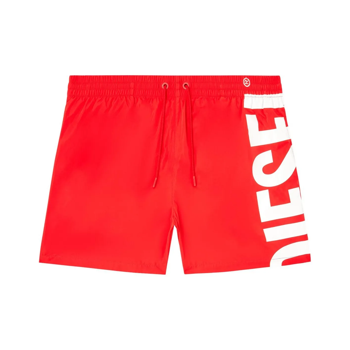 DIESEL Red White Мужские Плавательные Шорты