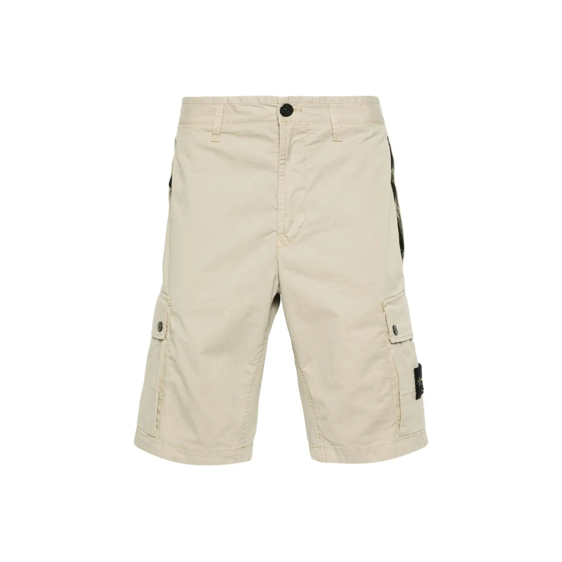 STONE ISLAND Compass Patch Knee Length Cargo Shorts