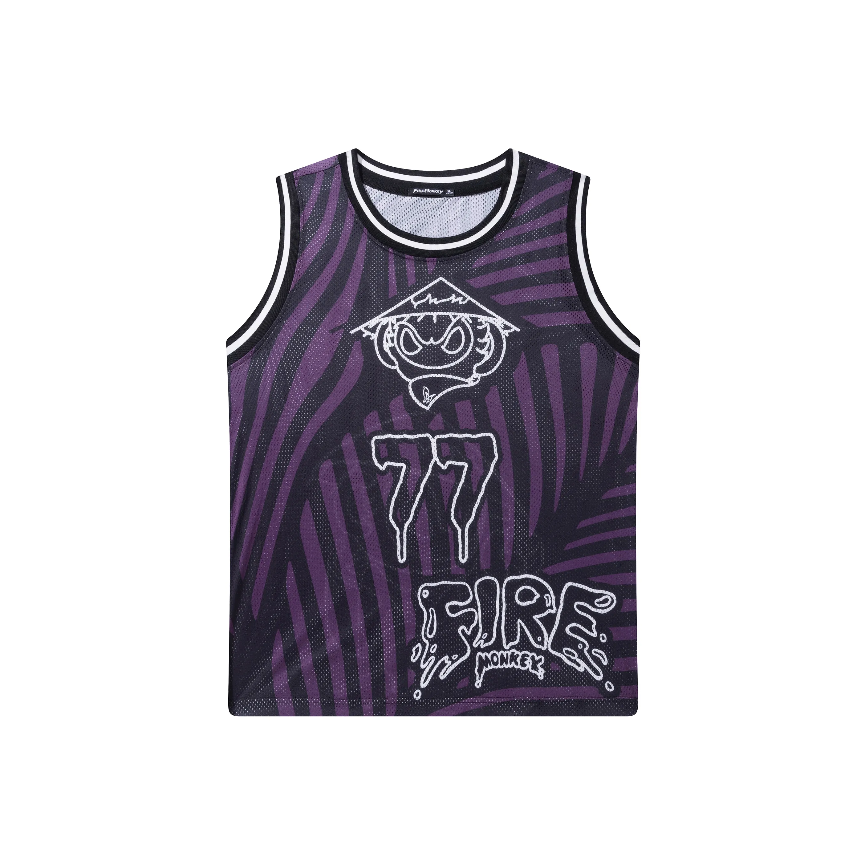FireMonkey Темно-фиолетовый Унисекс Баскетбольная Джерси