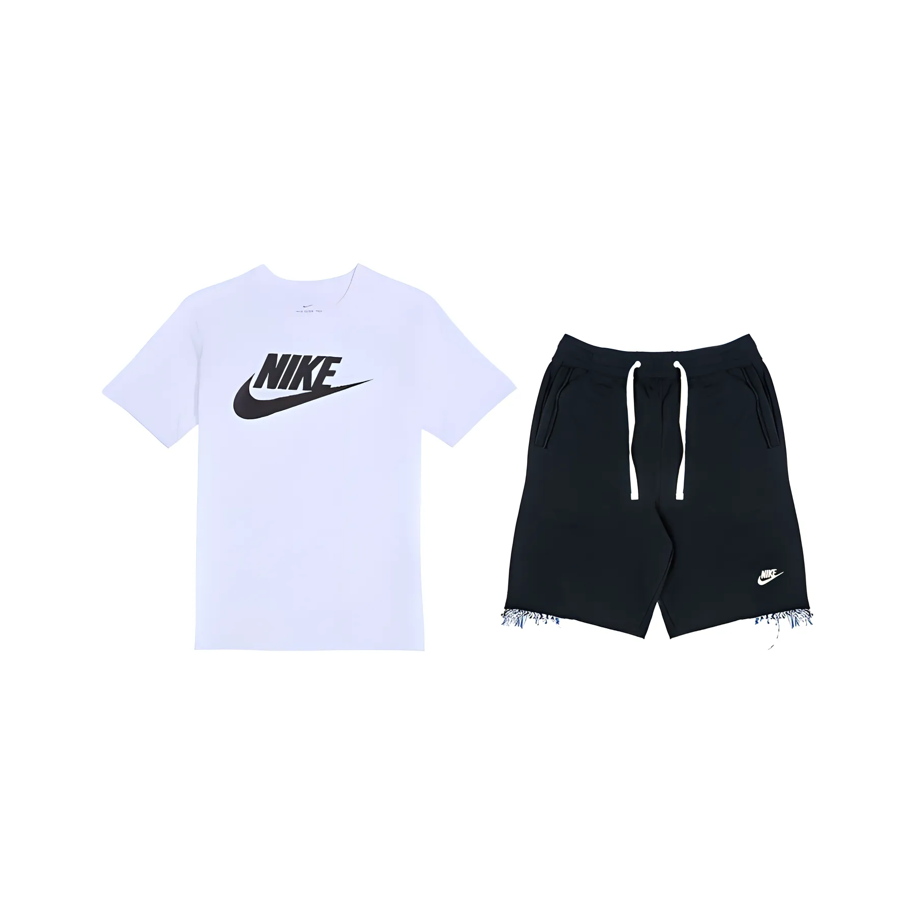 Nike Белый+Черный Мужская Повседневная Спортивная Одежда