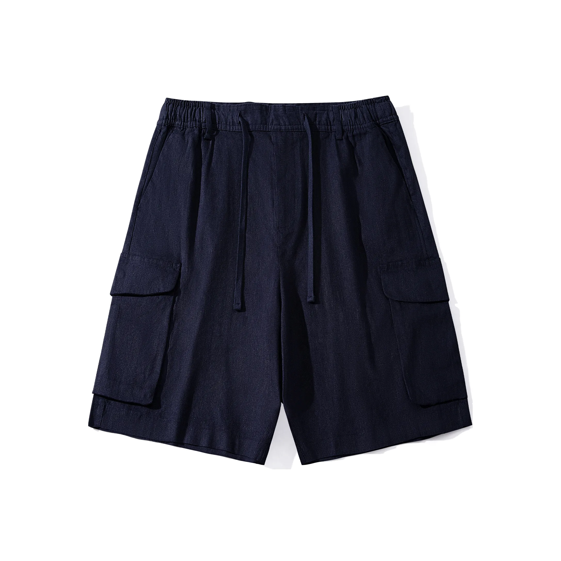 JIPIAO Casual Shorts Unisex Navy Blue