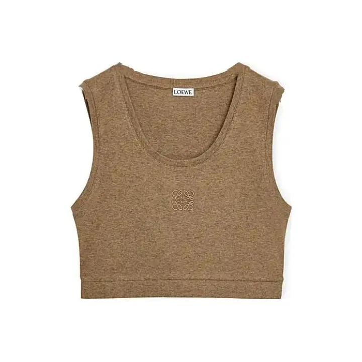 LOEWE Tank Tops Women's Brown