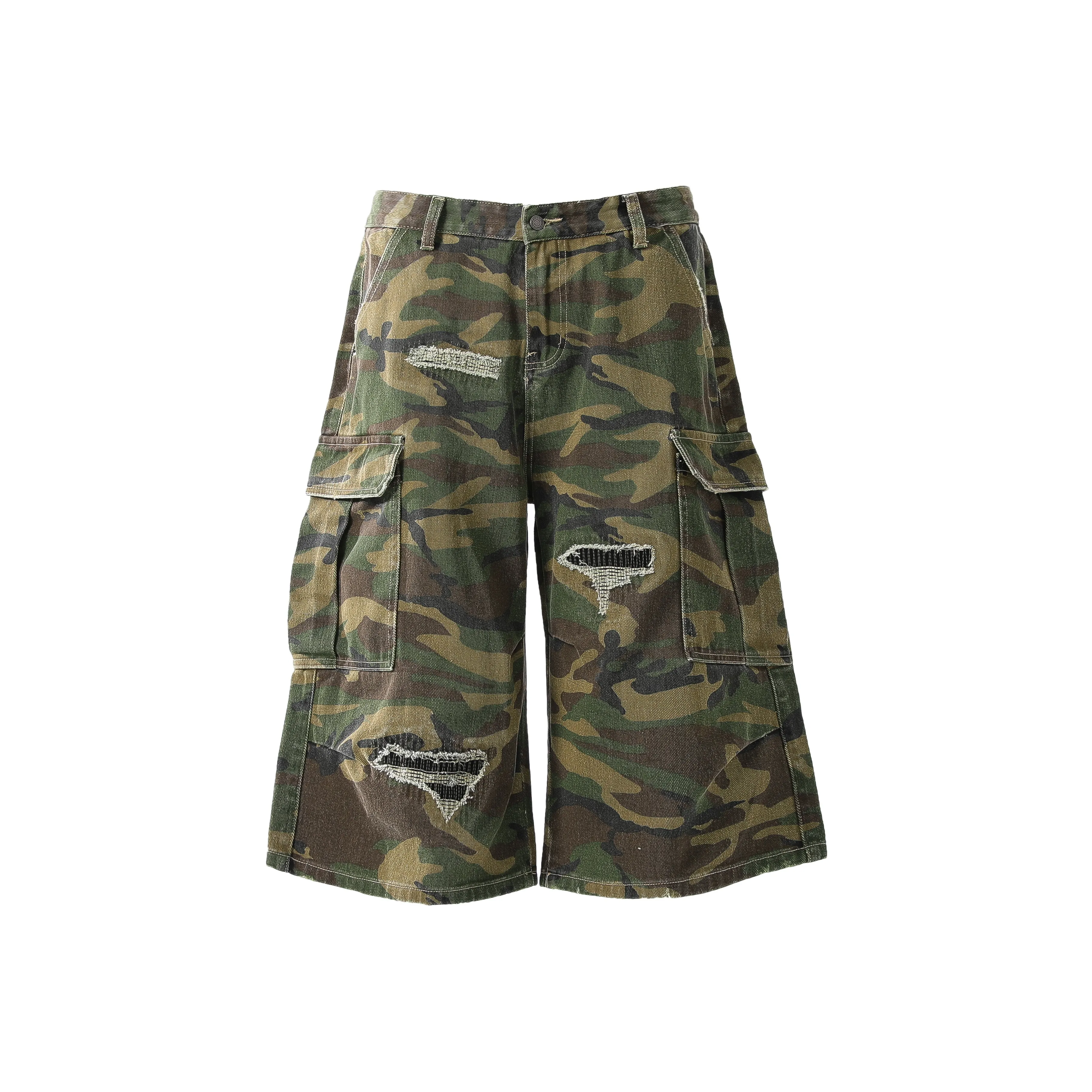 ONITSOP Multi Pocket Street Style Luxury Streetwear Old School Shorts Unisex