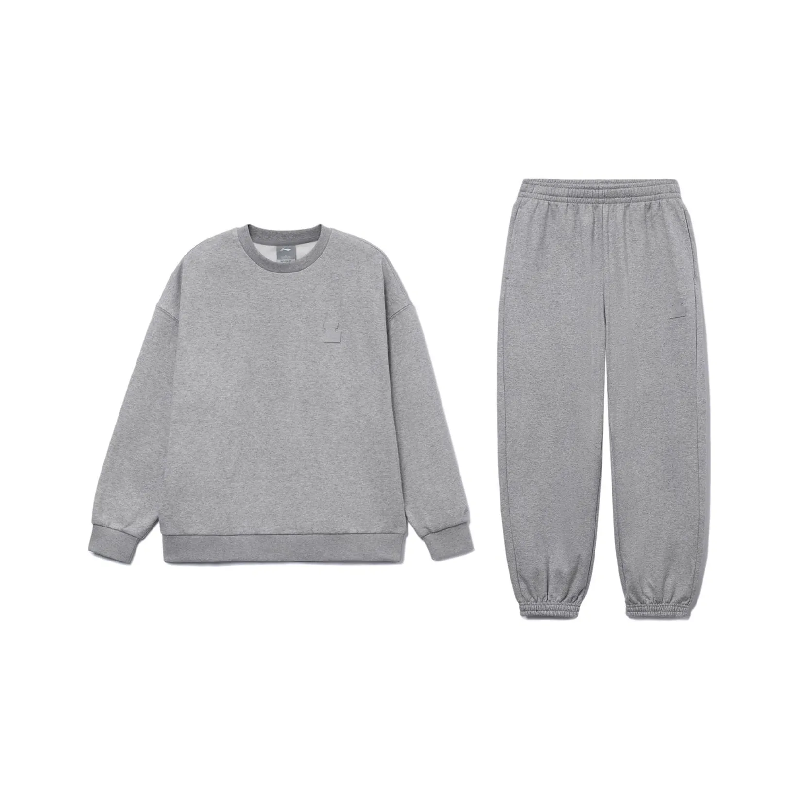 LiNing Training Series Set Unisex Heather Gray Brick+Gray
