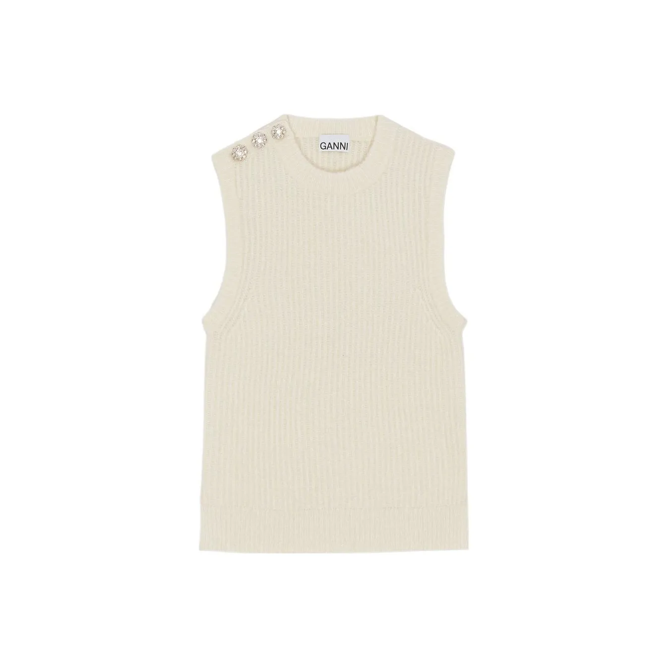GANNI Tank Tops Women's White