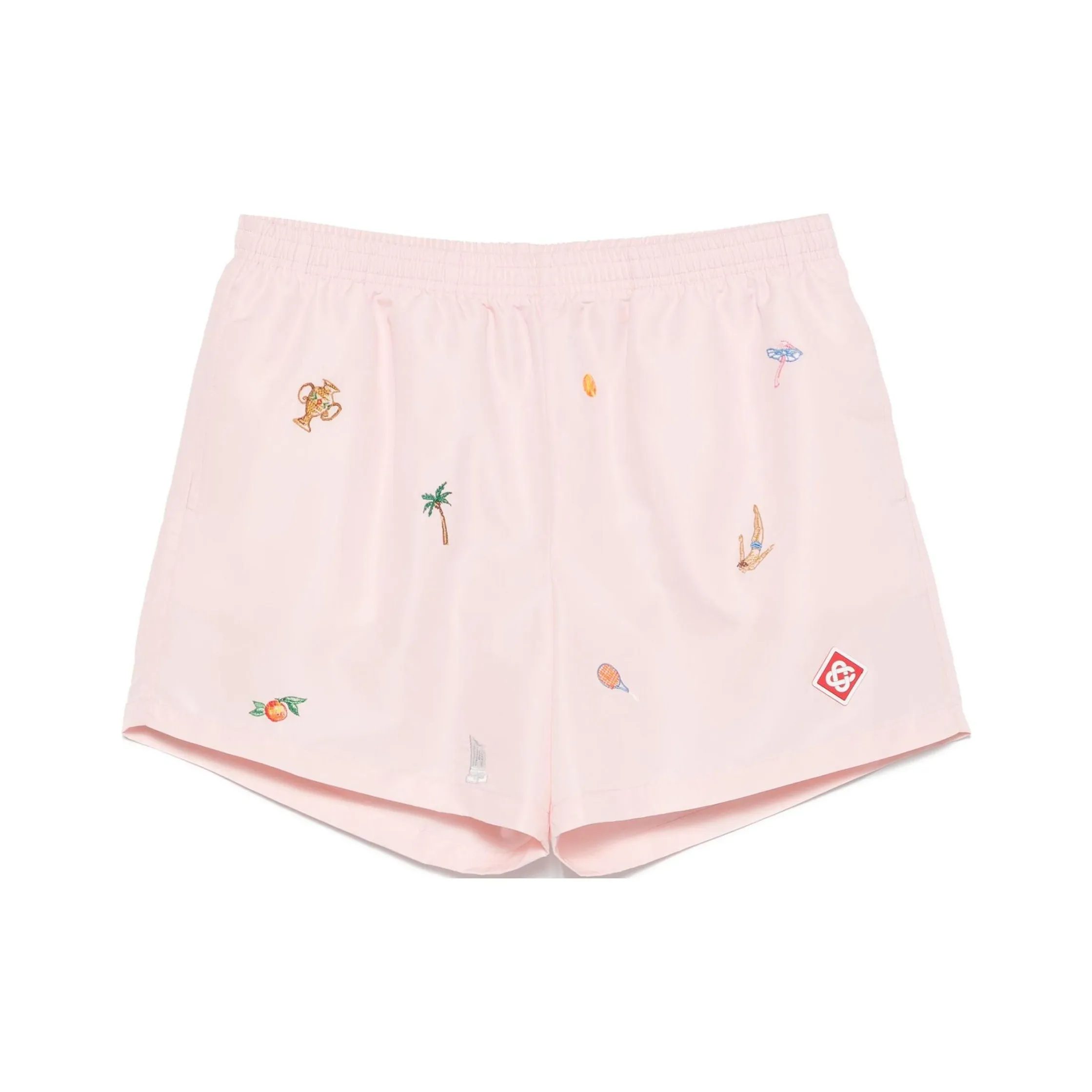 CASABLANCA Motif embroidered Swim Shorts