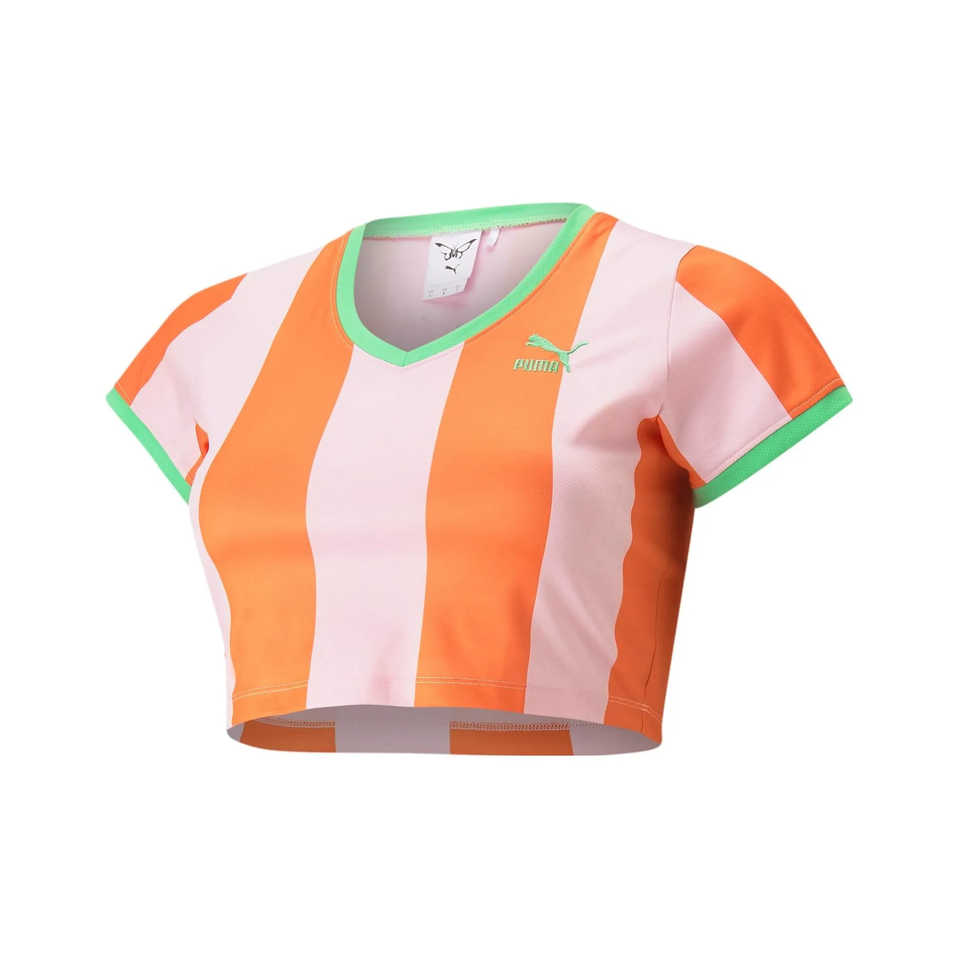 PUMA X DUA LIPA Оранжево-красные Женские Короткие Топы