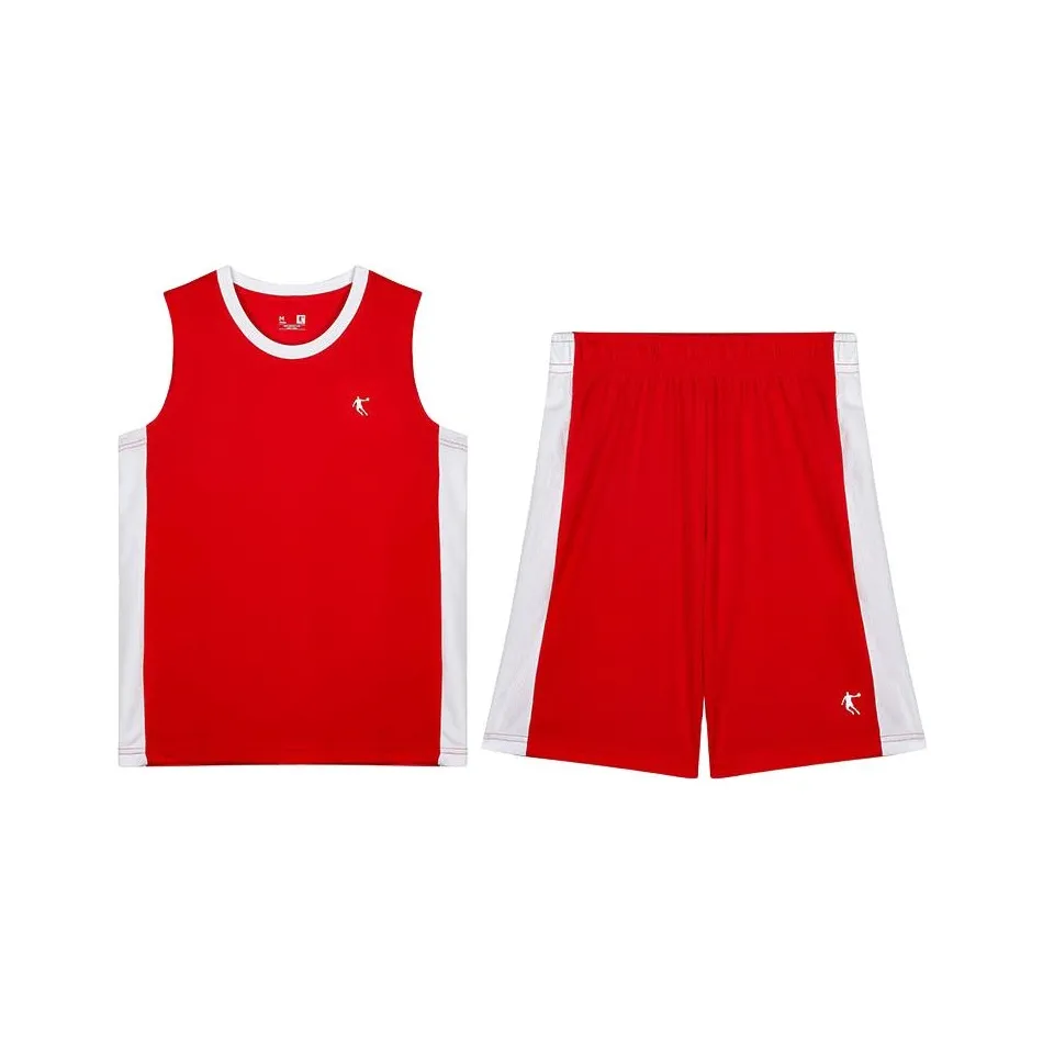 QIAODAN Повседневная спортивная одежда Мужская Томатный Красный Джордан Белый