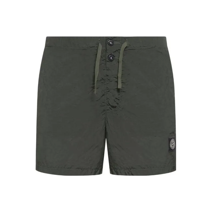 STONE ISLAND Compass Patch Mid Rise Swim Shorts