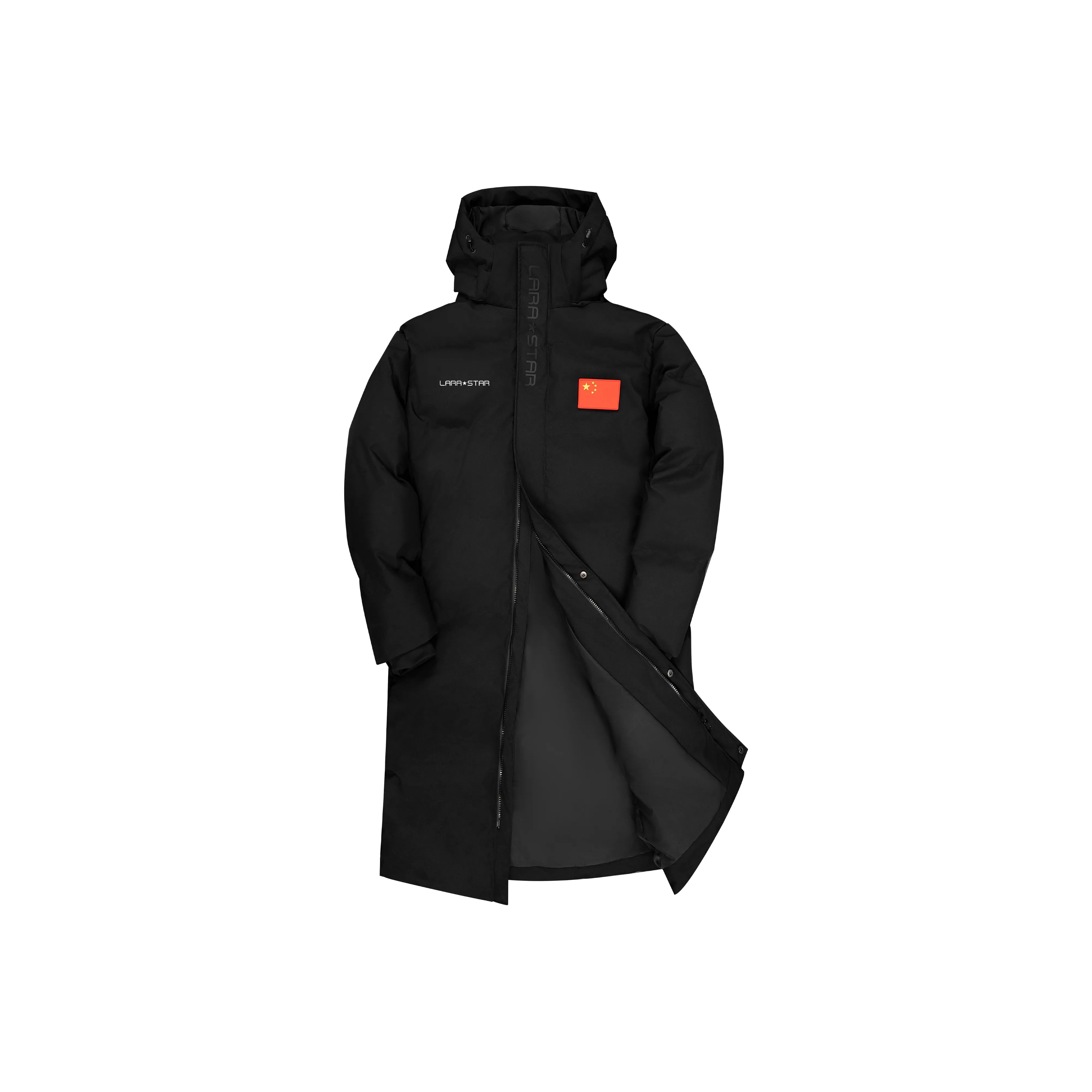 LARA STAR Хлопковый пуховик Унисекс Черный