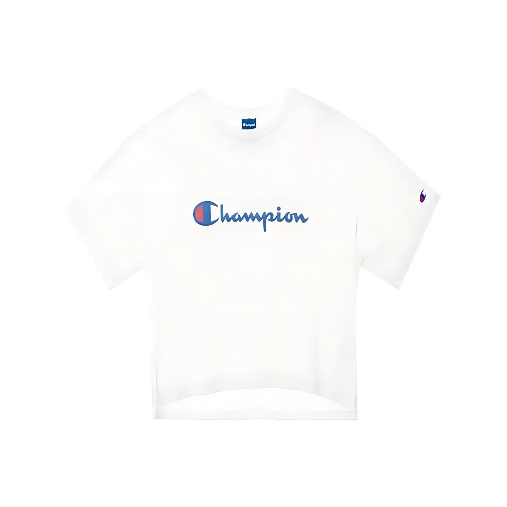Champion T-Shirt Японская версия Женская Белая
