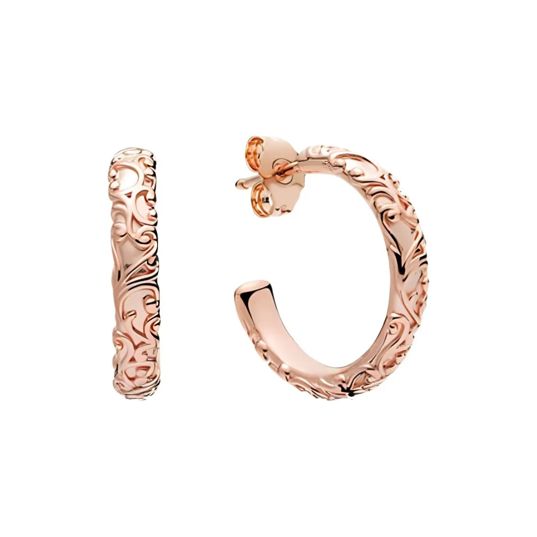 Pandora Серьги Женские Розовое Золото