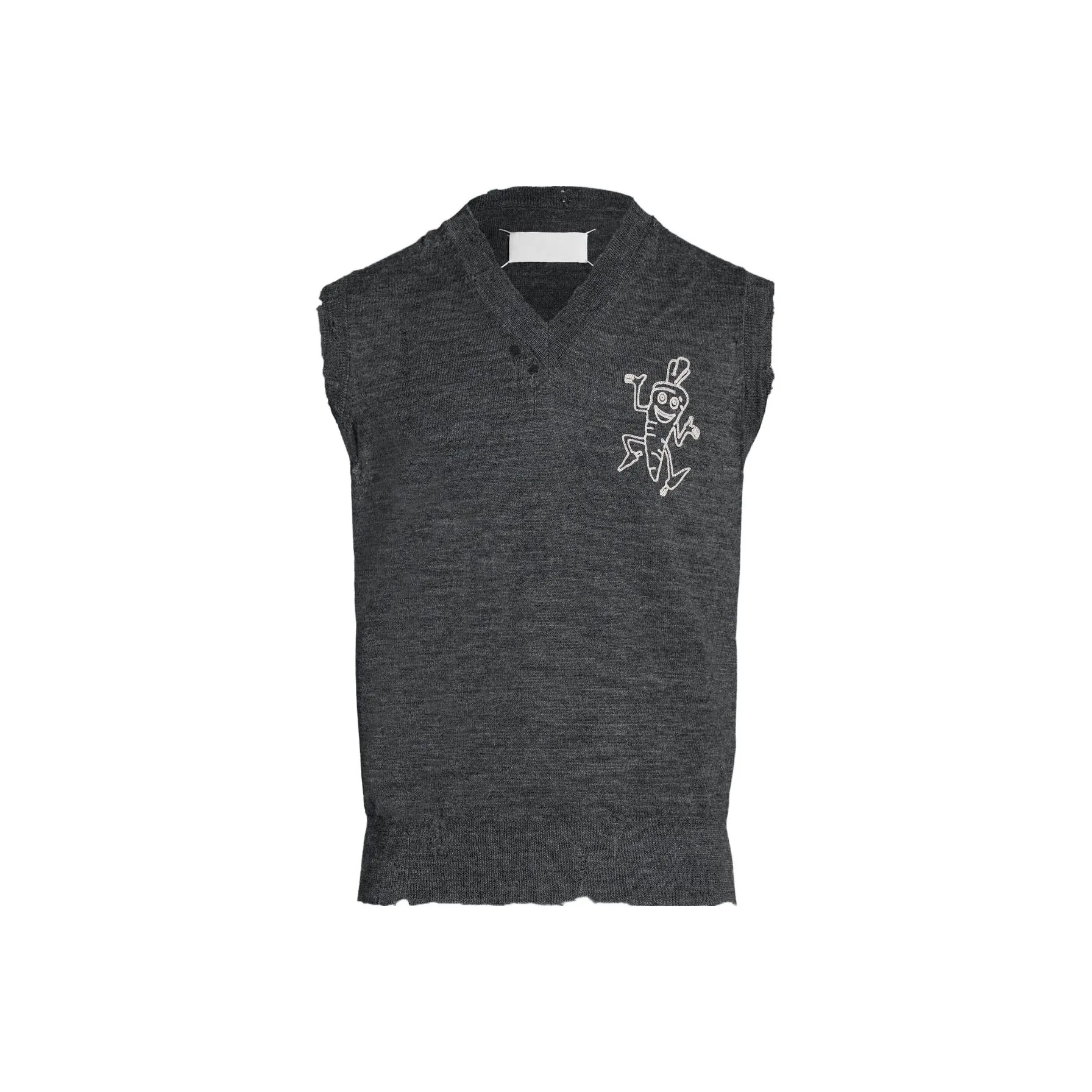 Maison Margiela Intarsia knit Wool Vest