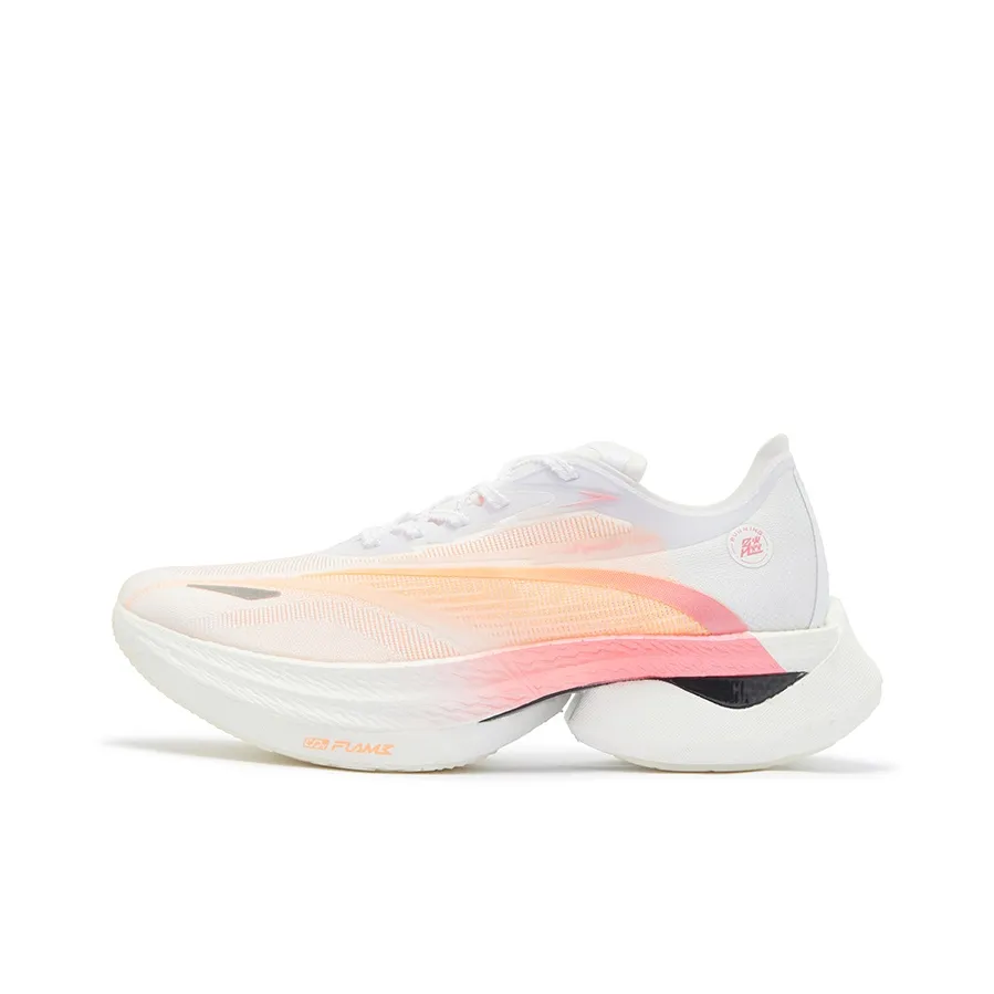 361° Feiyang 1,5 Амортизаторы Slip-resistant Дышащие Низкие Кроссовки для бега Unisex Неоновый светлый коралл