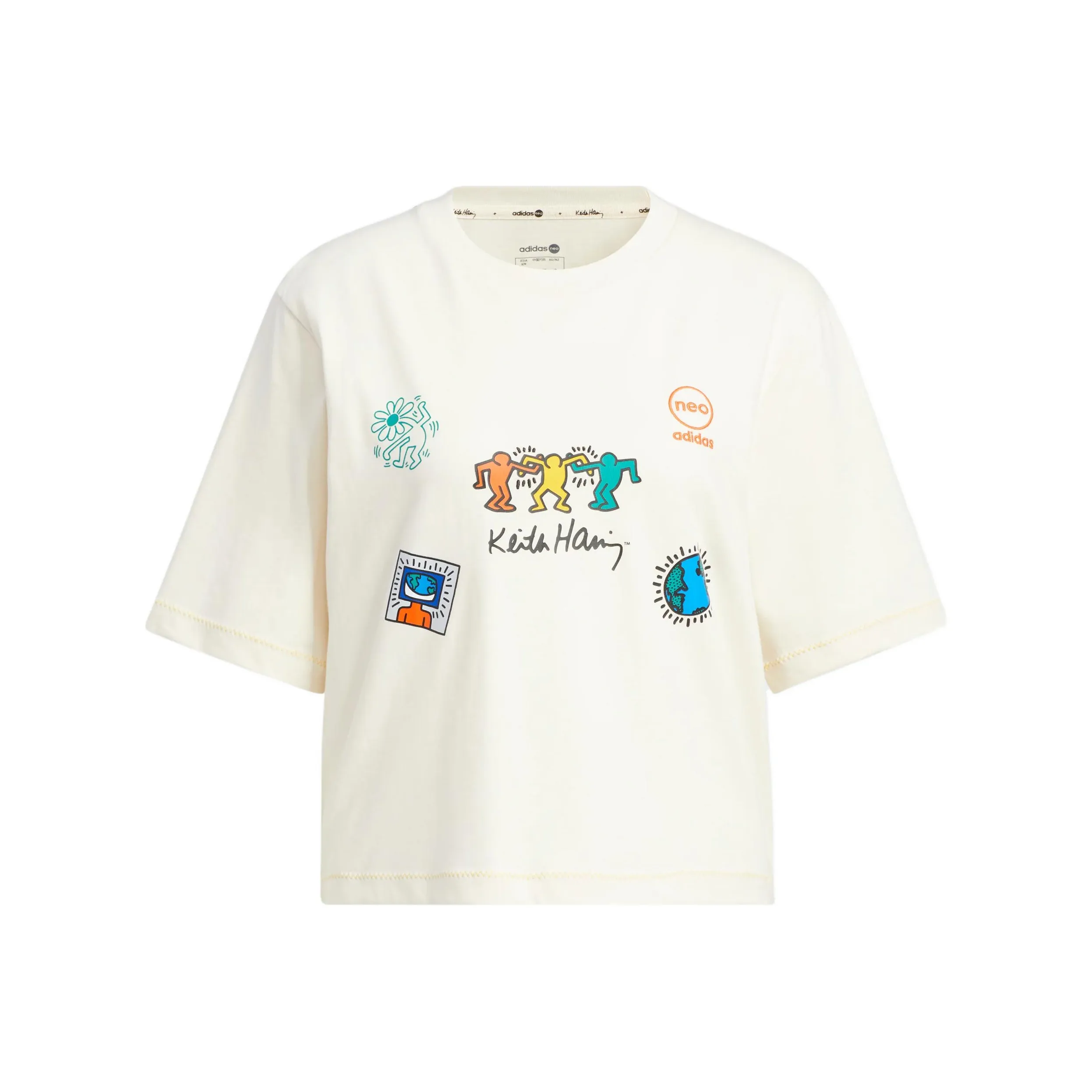 Adidas Neo x · Keith Haring Adidas Neo X Keith Haring T Shirt Women's Ecru