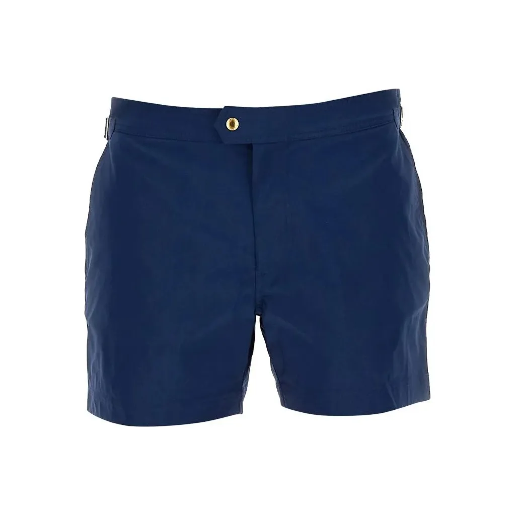 TOM FORD Mid Rise Side Buckled Swim Shorts