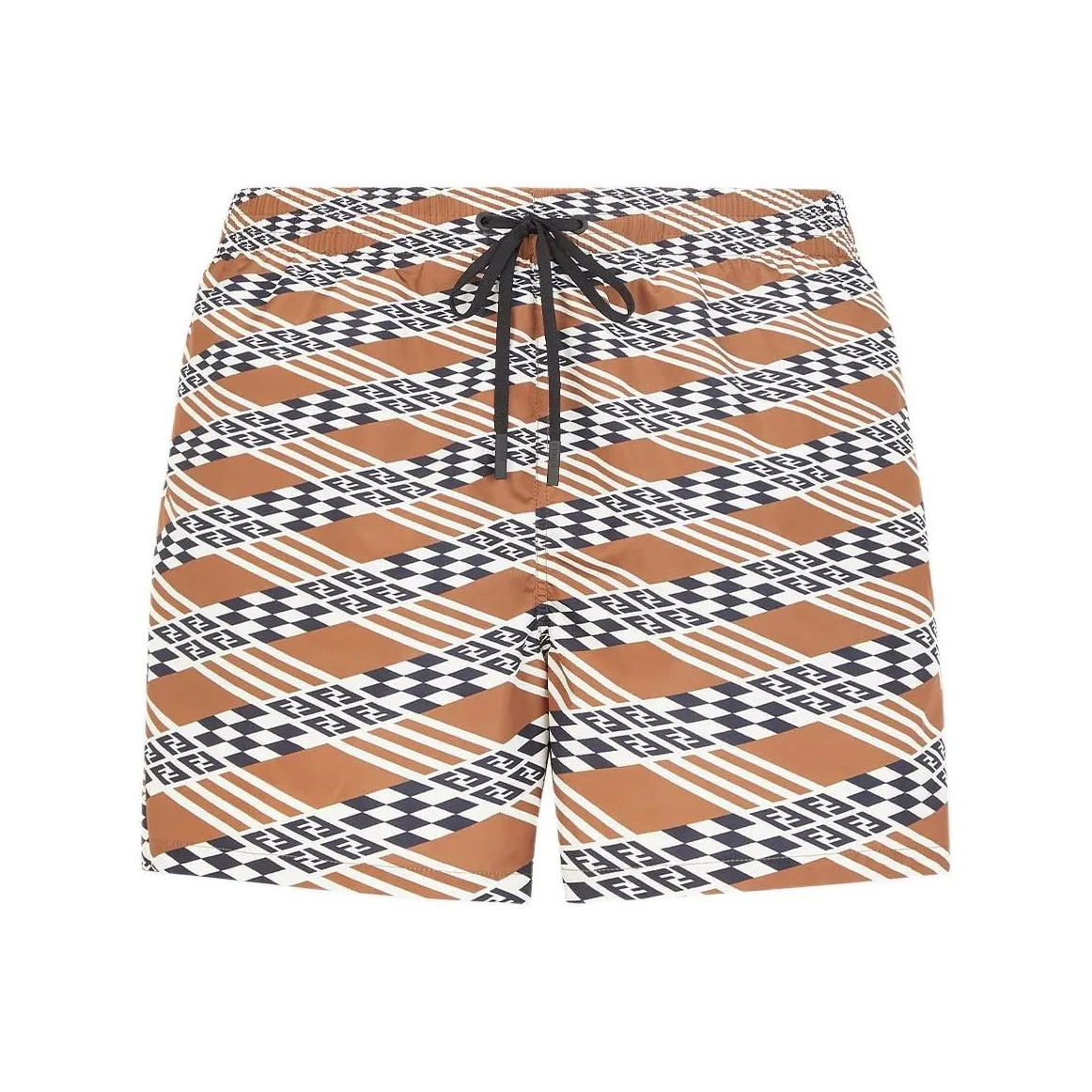 FENDI Graphic Printed Drawstring Swim Shorts