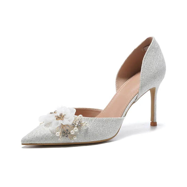 Zubumei Узкий каблук Высокие каблуки Женские Белые