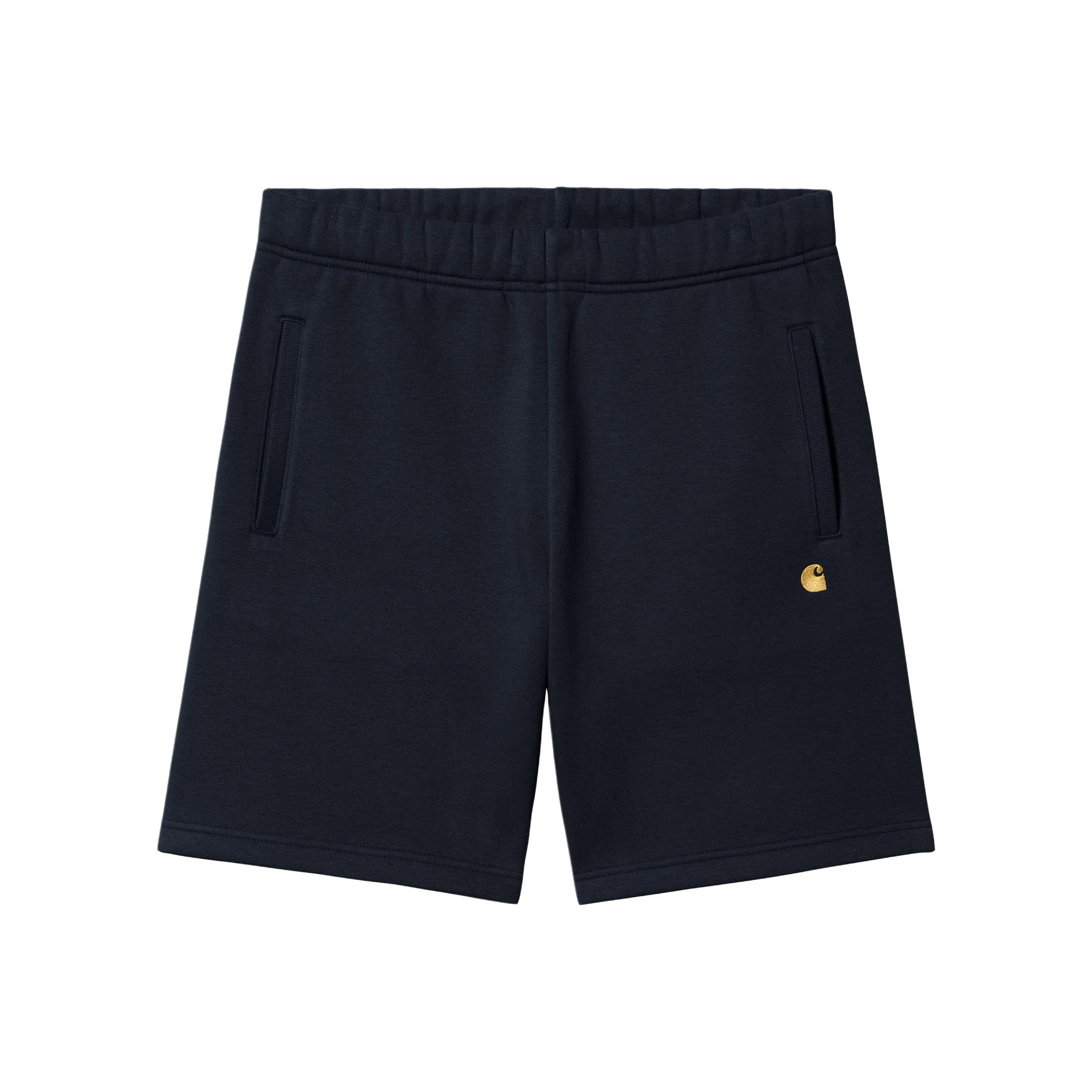 Carhartt WIP SS24 Chase Sweat Short Casual Shorts Men's Navy Blue