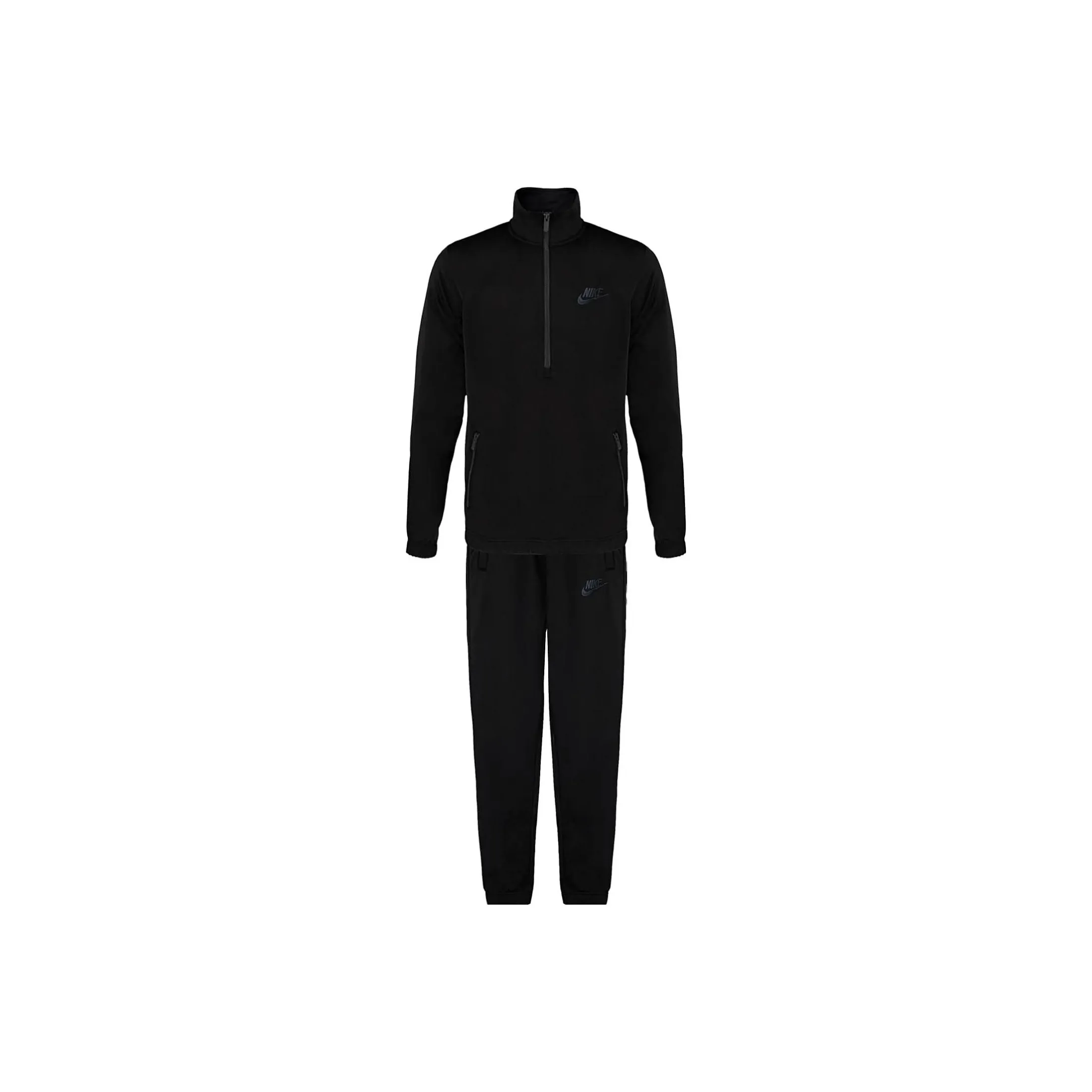 Nike Poly Knit Track Suit Casual Sportswear Men's Black