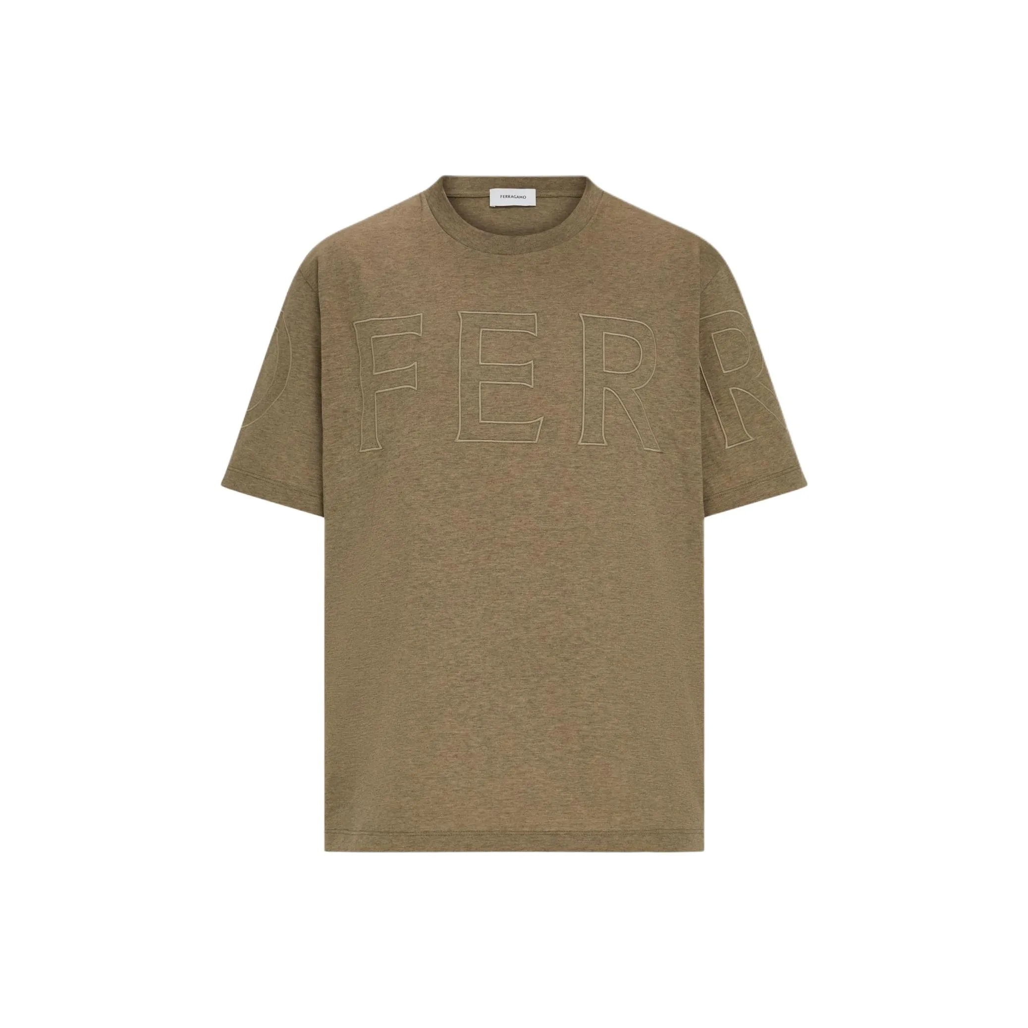 Ferragamo Logo detail Cotton T shirt
