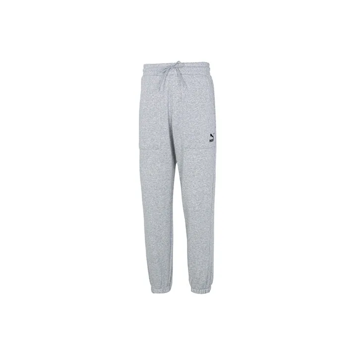 PUMA Sports Pants Men's Light Gray