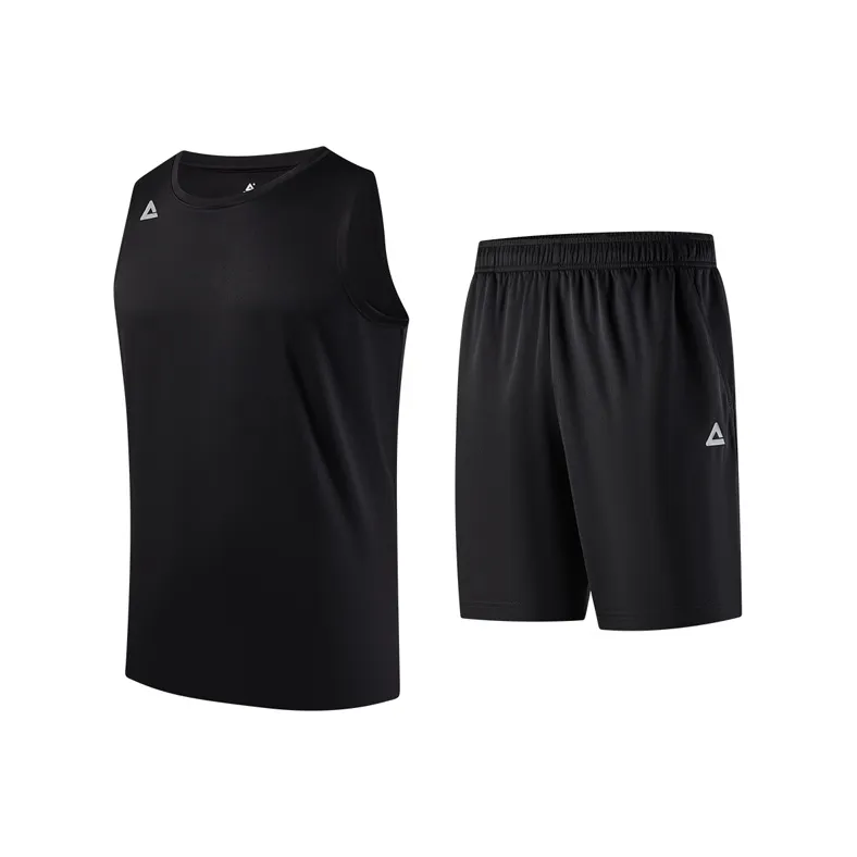 PEAK Бег Одежда Наборы Мужской Черный