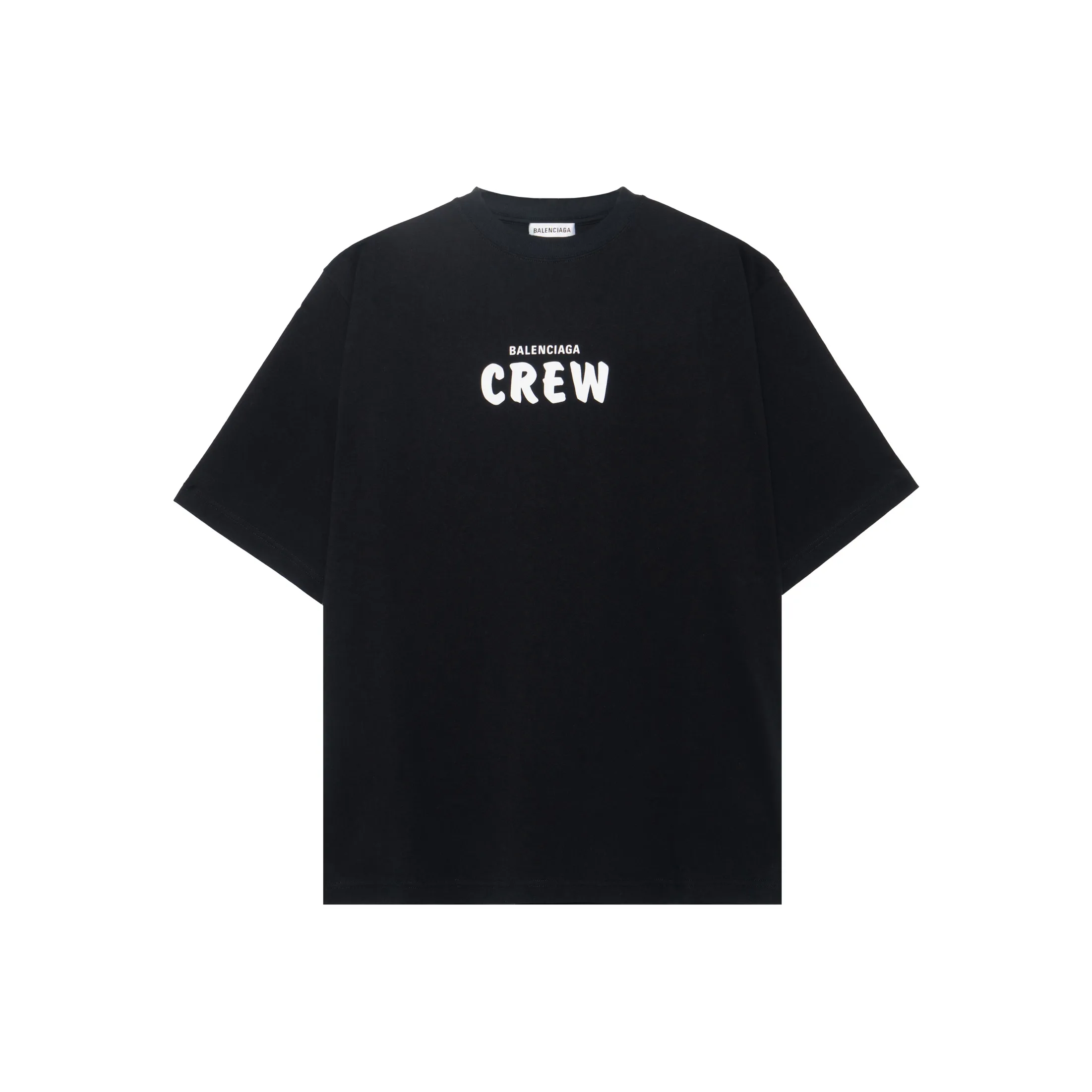 Balenciaga Т-рубашка с оборванным рукавом женская черная