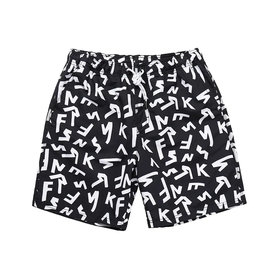 GAILANG Beach Shorts Men's Black White
