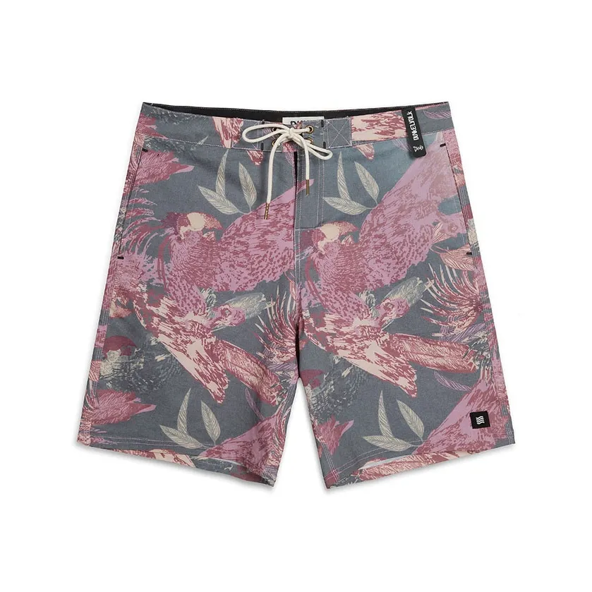 DUNKELVOLK Пляжные шорты Мужские Серый Розовый