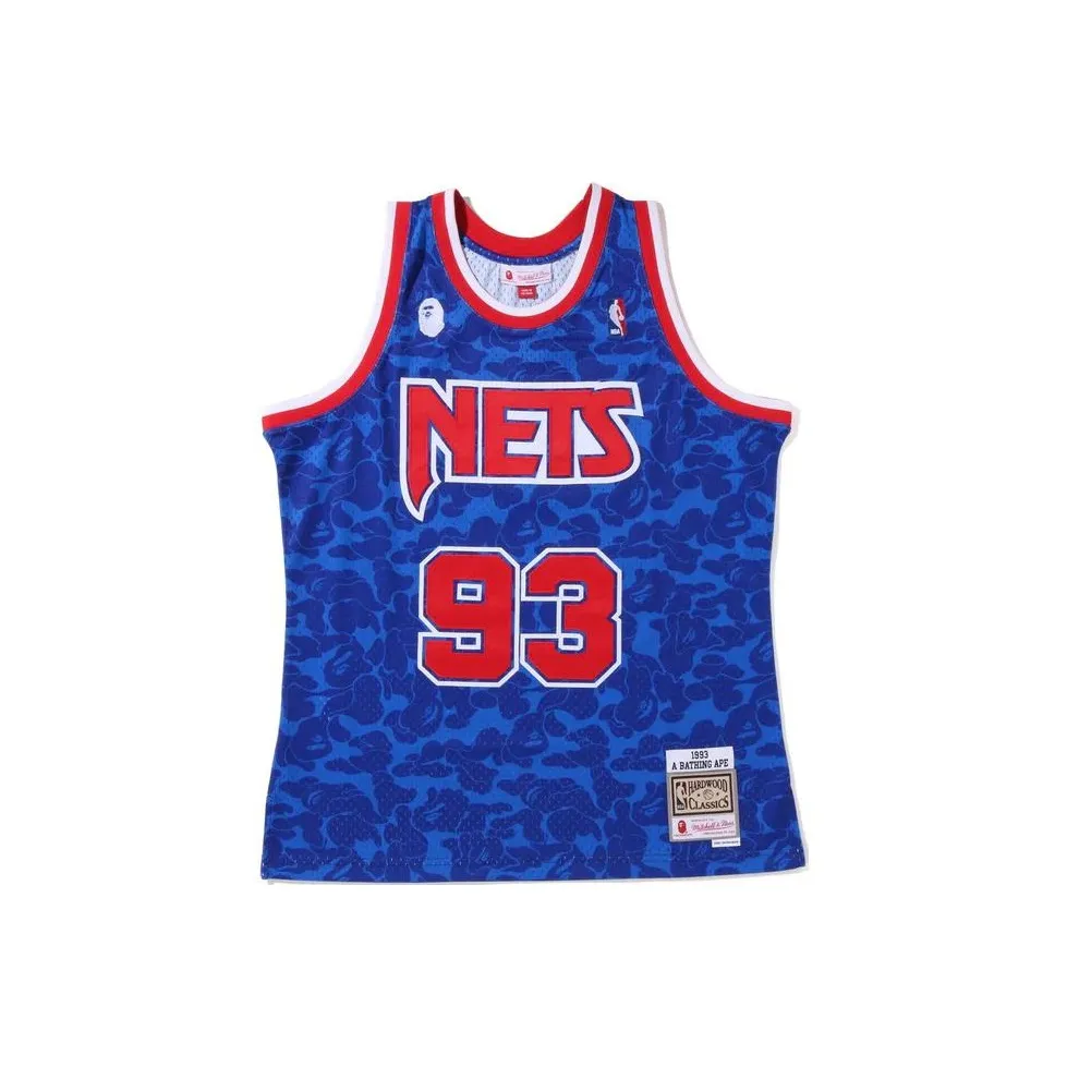 Bape X Mitchell & Ness New Jersey Nets Jersey