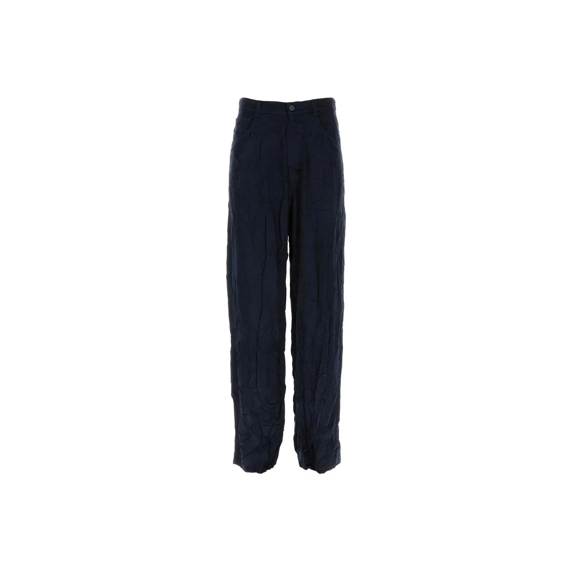 Balenciaga Crinkled Effect Baggy Trousers