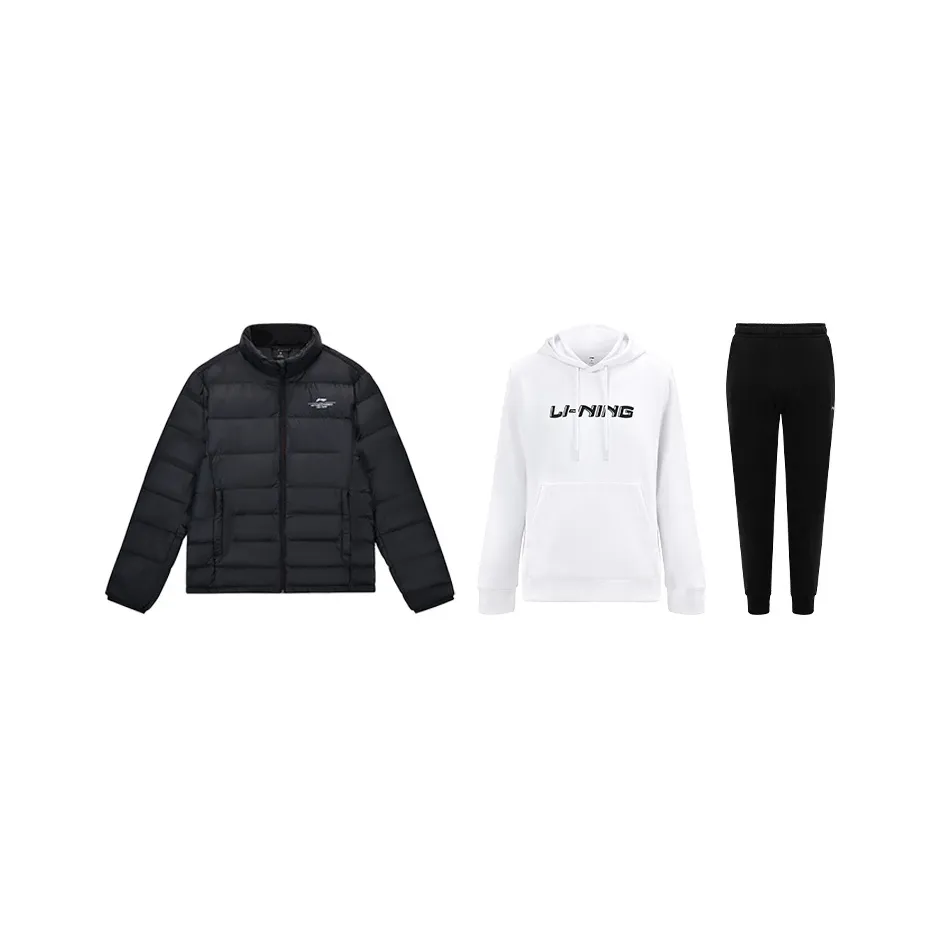 LiNing Table Tennis Series Casual Sportswear Unisex Black+White+Black