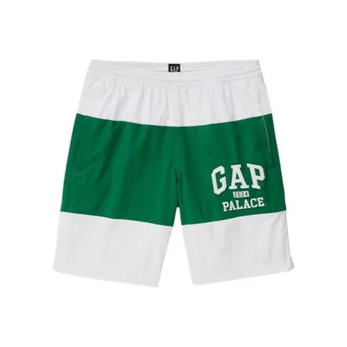 GAP Бело-зеленые Контрастные Унисекс Повседневные Шорты