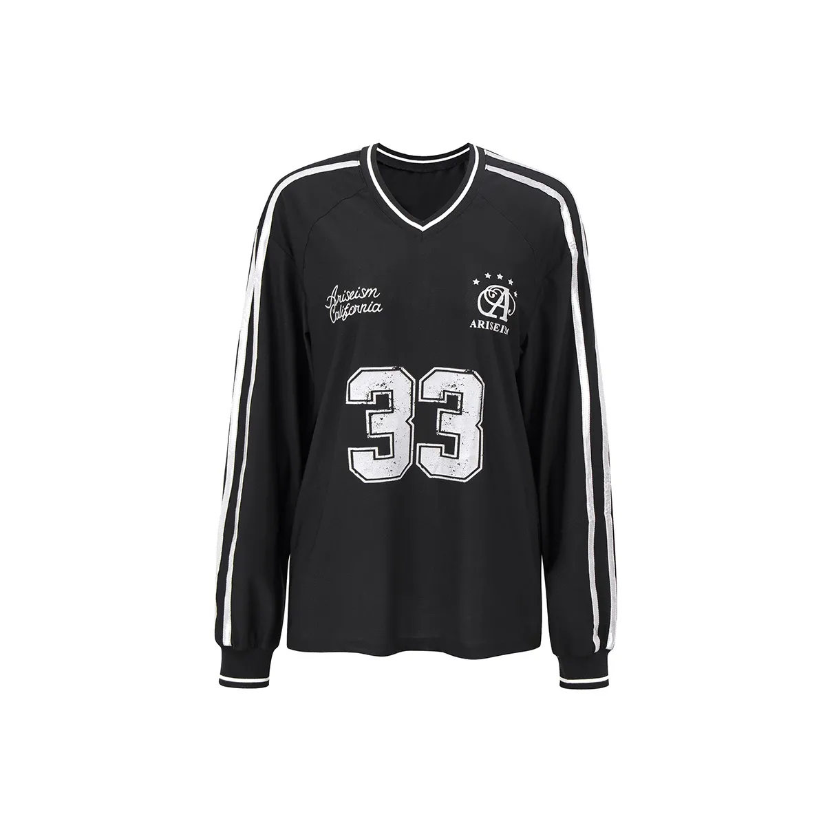 Ariseism Regular Jersey V Neck Long Sleeved T Shirt Autumn New Arrival Comfortable Versatile Top Women's