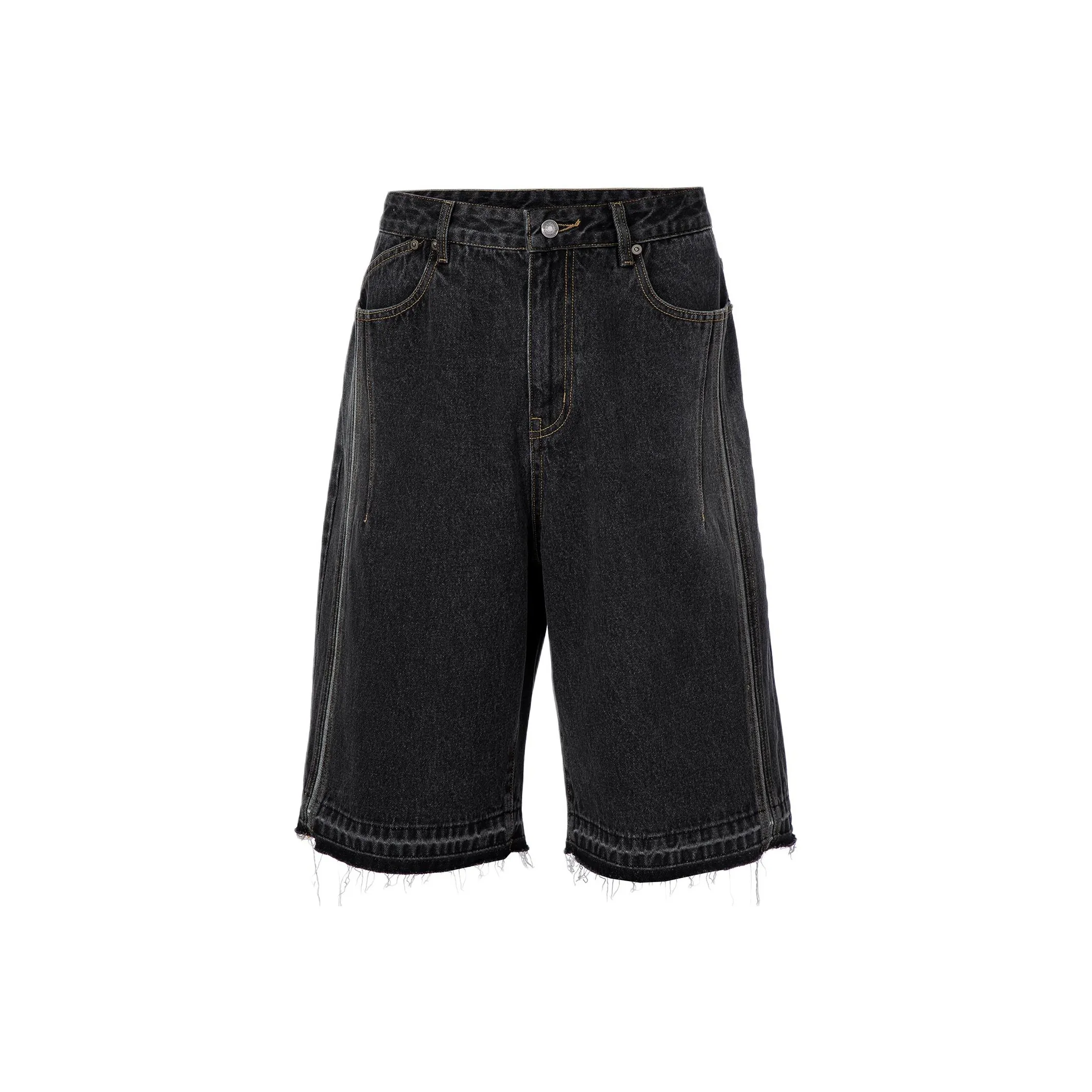 FIRE 2 COLD EGO Джинсовые шорты Унисекс Темно-серый