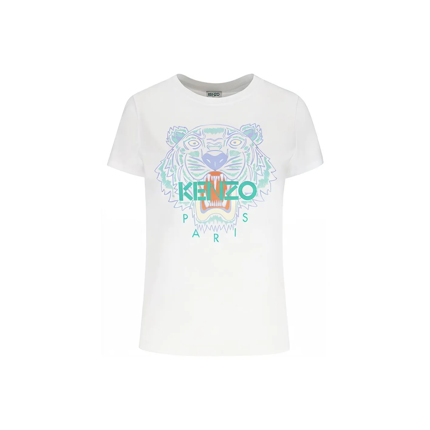 KENZO Classic Tiger Head Стандартная T-рубашка Женская Белая