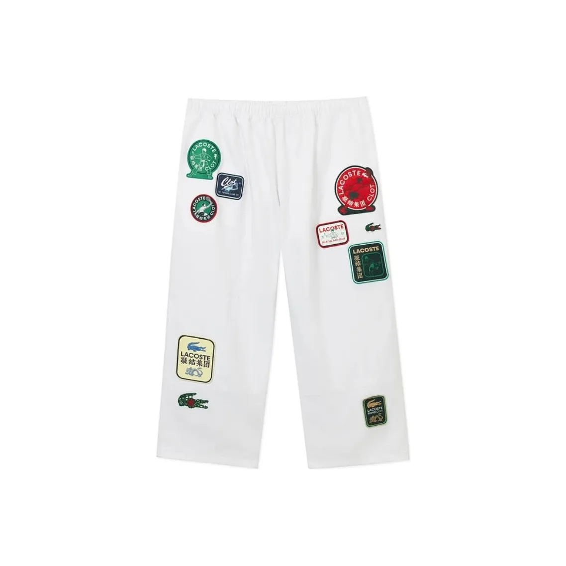 LACOSTE Collaboration X CLOT Повседневные брюки Унисекс Белый