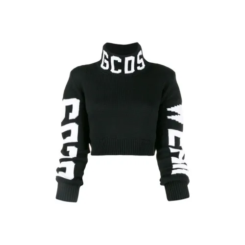 GCDS Черные Женские Короткие Топы