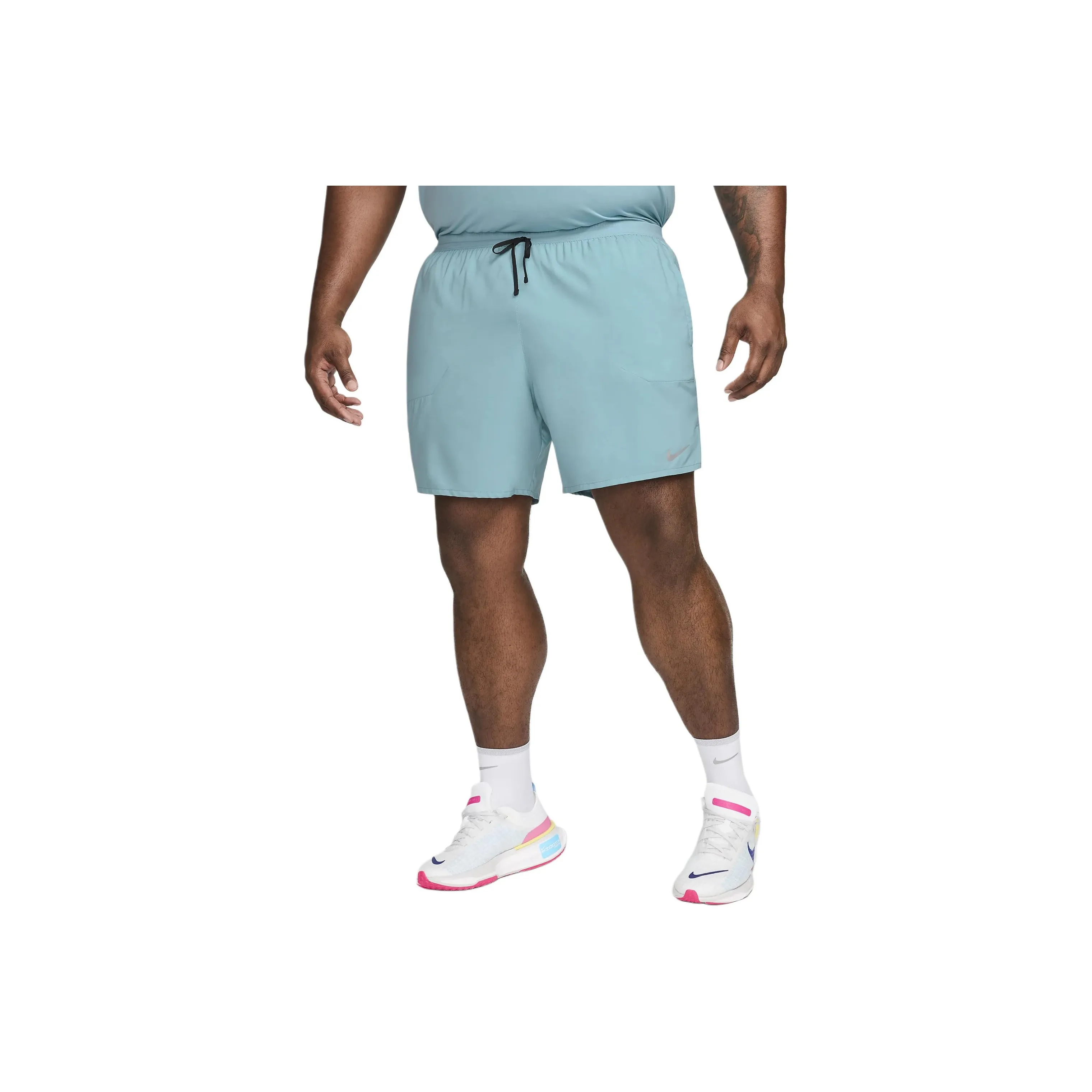 Strider X Nike Dri-Fit Casual Shorts Men Denim Blue Turquoise
