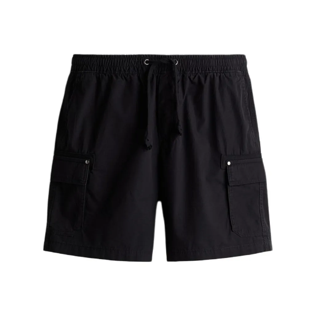 H&M Черные Мужские Карго Шорты