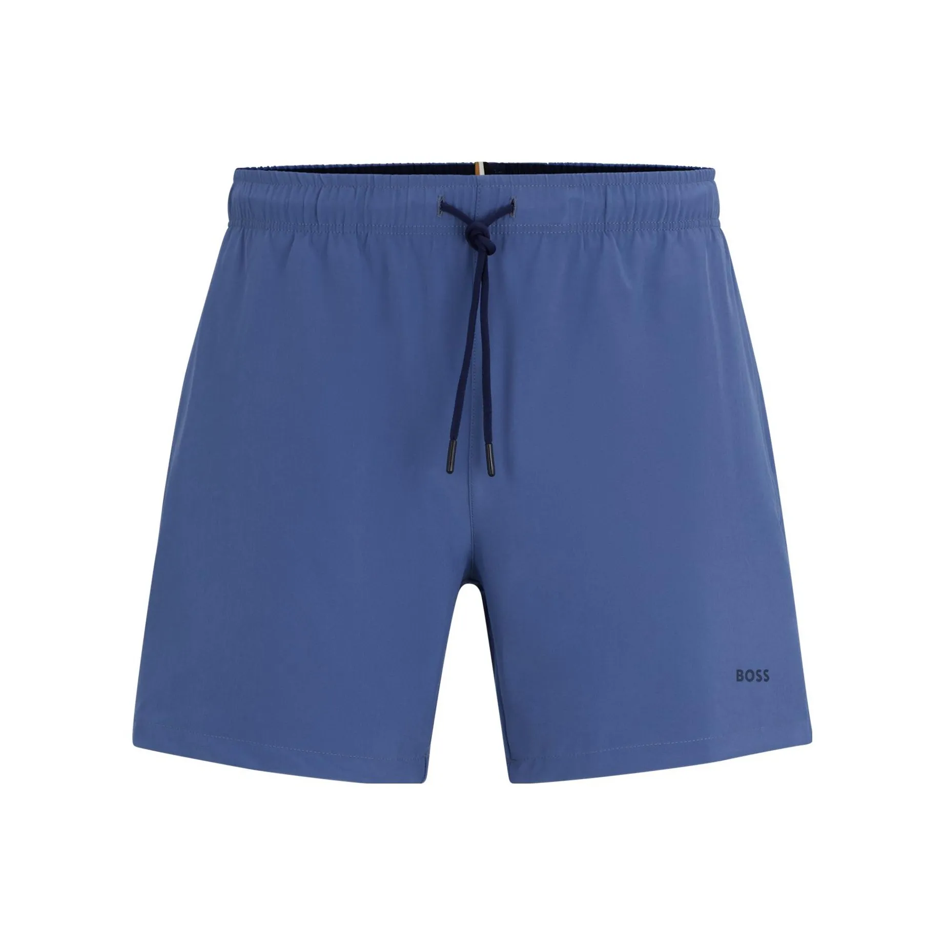 HUGO BOSS Quick Drying Swim Shorts With Logo Print Casual Shorts Men's Dark Blue