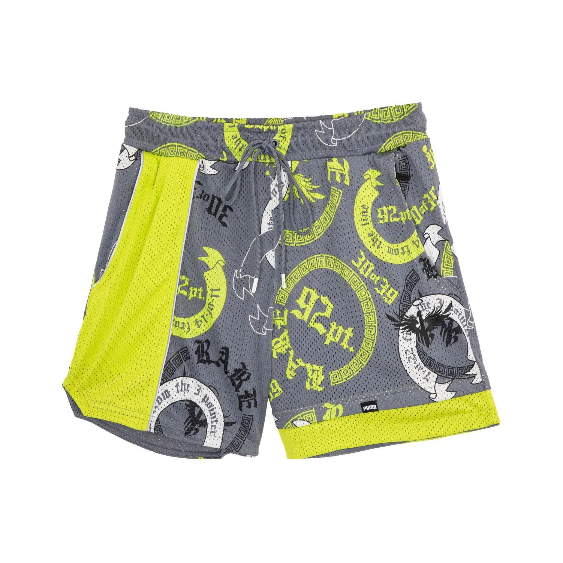 PUMA x LAMELO Коллаборация Chino Hills Ralph Короткий Повседневные шорты Мужской Серый