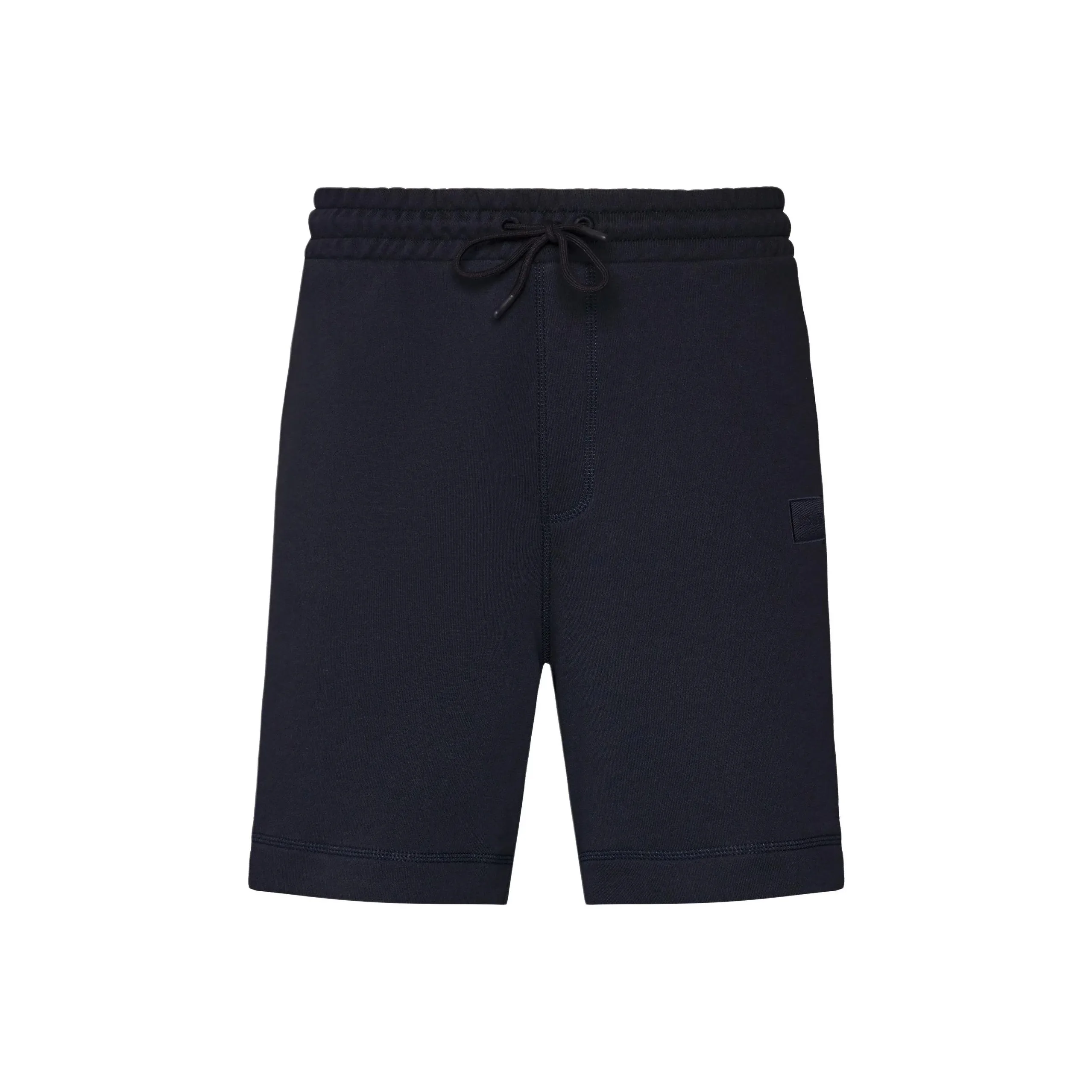 HUGO BOSS Cotton Terry Регулярный крой Шорты с логотипом Значок Повседневные шорты Мужские Темно-синие