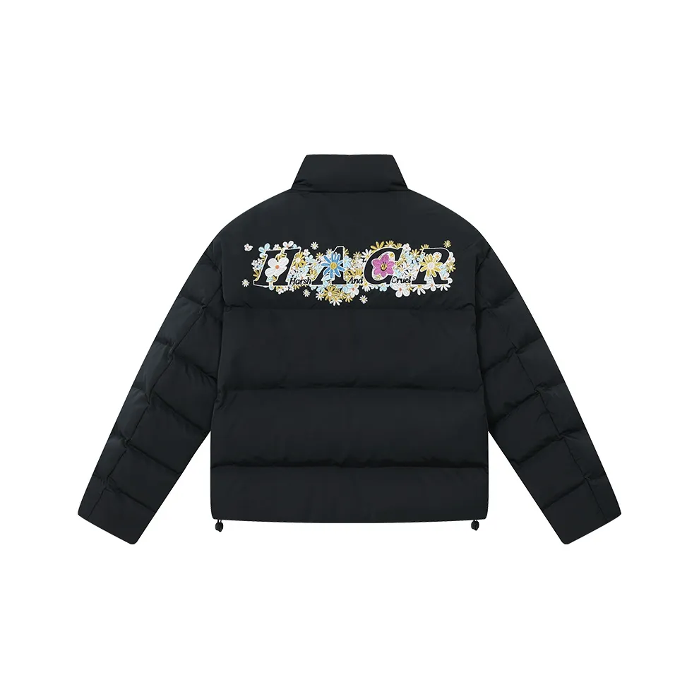 HARSH AND CRUEL Пуховик Унисекс Черный