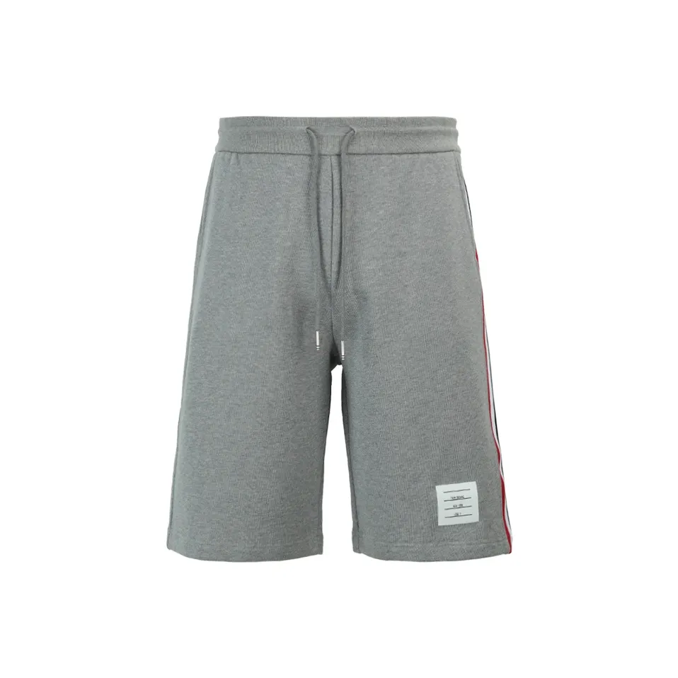 THOM BROWNE Серые Мужские Спортивные Шорты