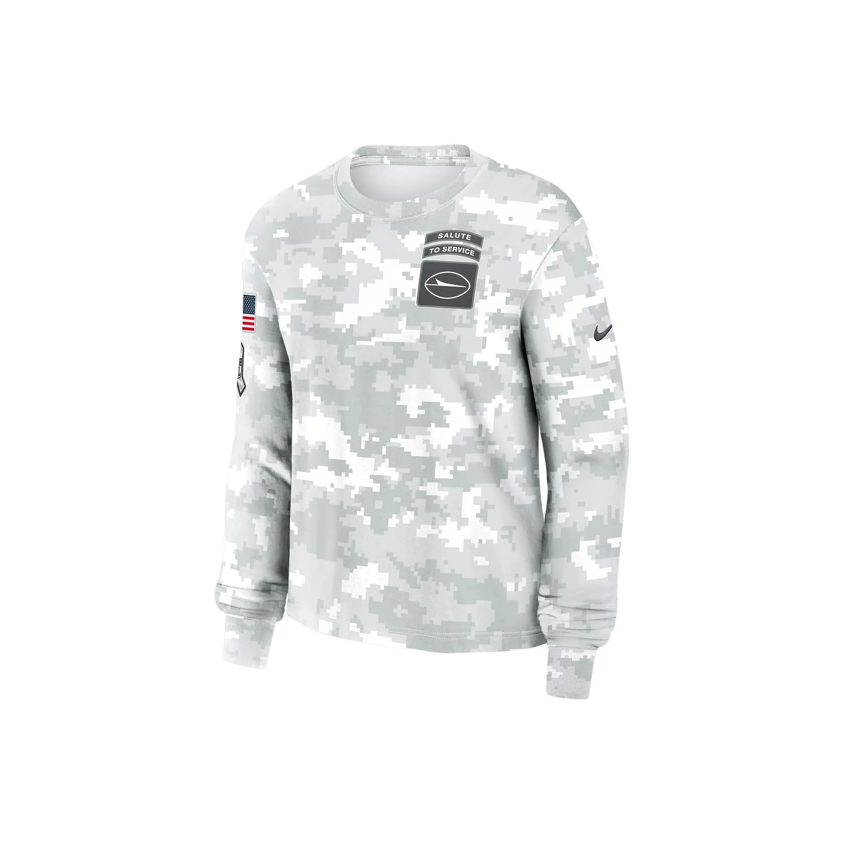 Nike New York Jets Salute To Service Edge Lockup Women's Nike Dri FIT Nfl Long Sleeve T Shirt