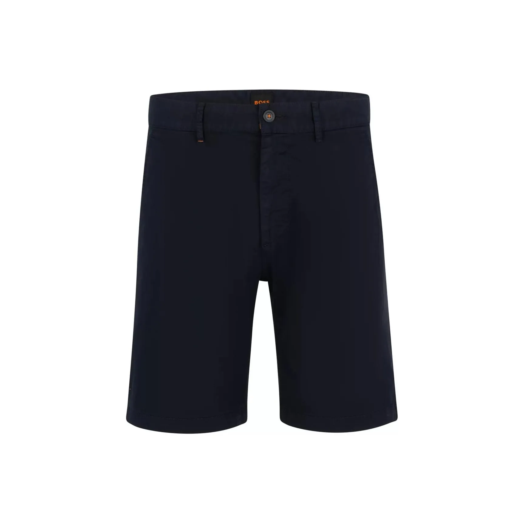 Hugo Boss Slim Fit Шорты из эластичного хлопка-твилла повседневные мужские темно-синие